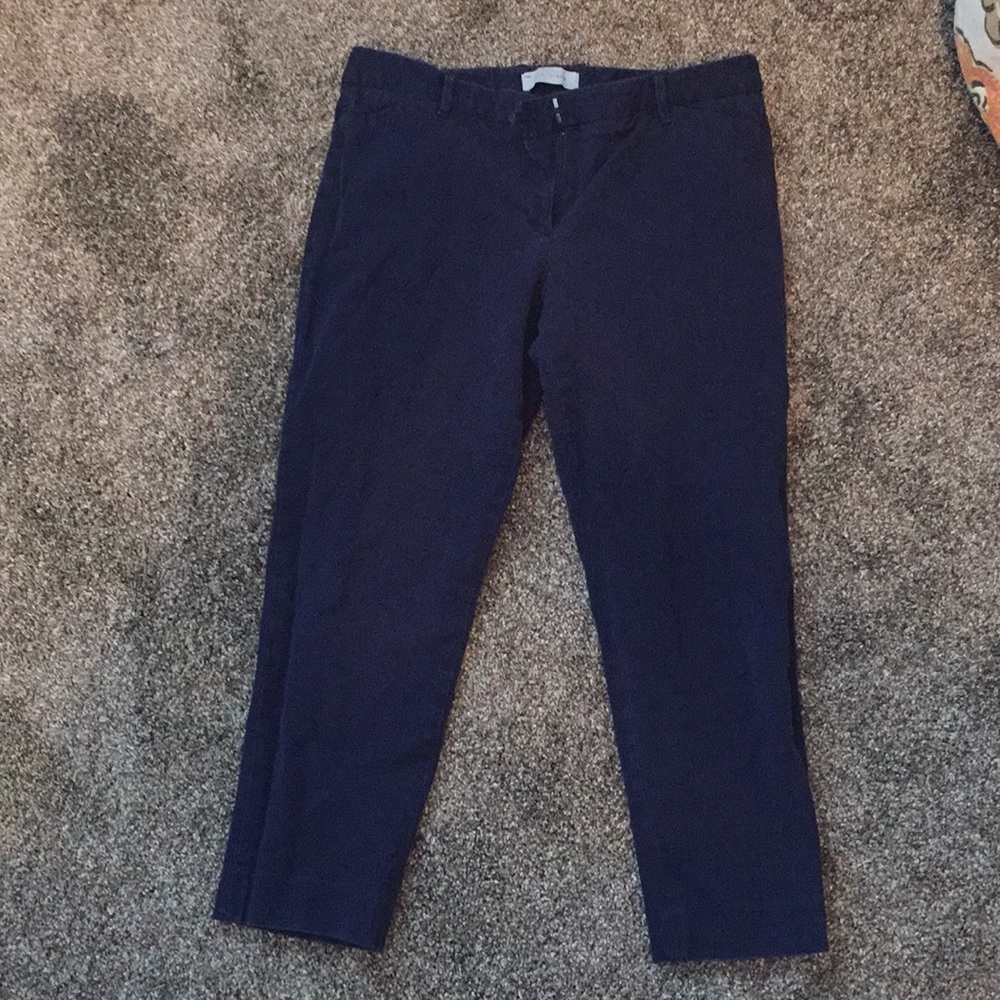 Gap slim cropped navy pant 8 reg